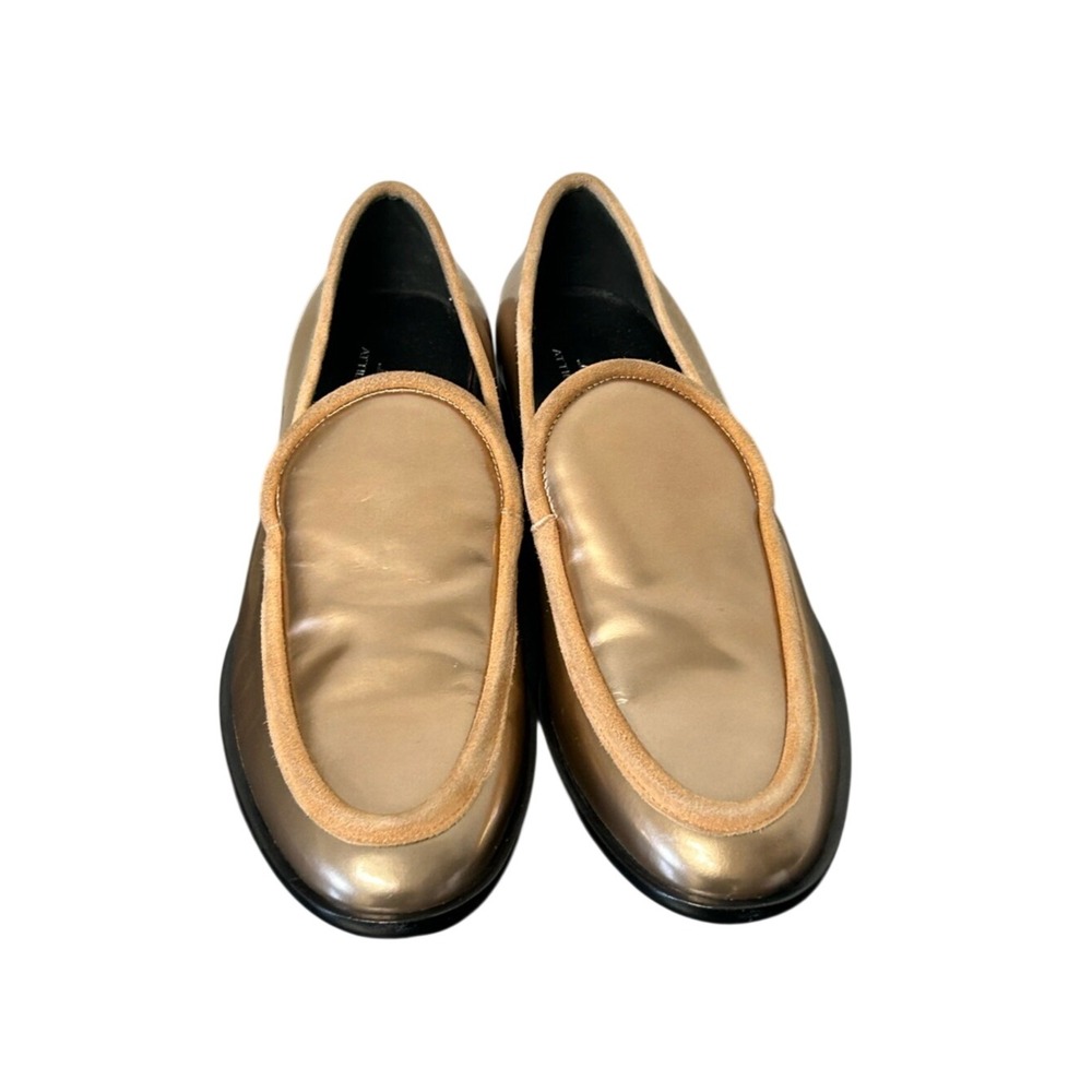 Attilio Giusti‎ Leombruni AGL
Rose Gold Loafers Suede Trim Size EU 38 or US 8